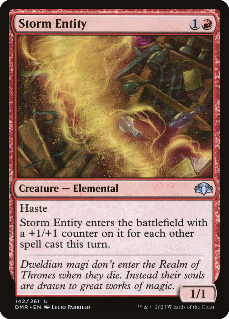 Storm Entity [Dominaria Remastered] | Dragon's Lair Comics and Fantasy Houston TX