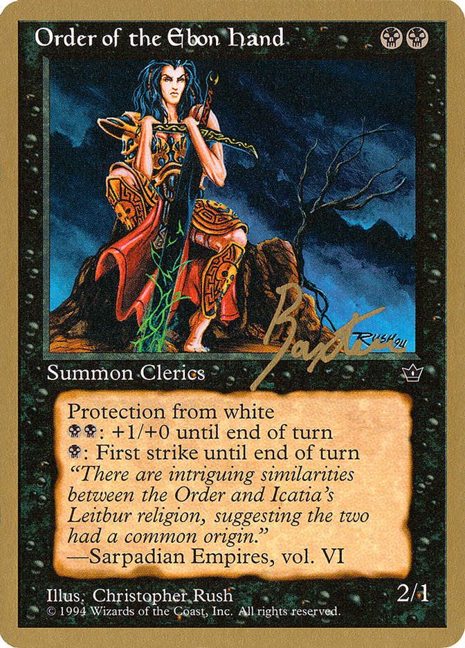 Order of the Ebon Hand (Rush) (George Baxter) [Pro Tour Collector Set] | Dragon's Lair Comics and Fantasy Houston TX