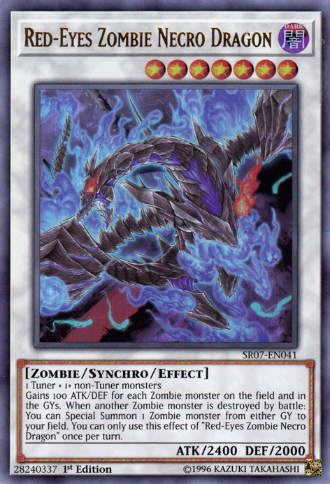 Red-Eyes Zombie Necro Dragon [SR07-EN041] Ultra Rare | Dragon's Lair Comics and Fantasy Houston TX