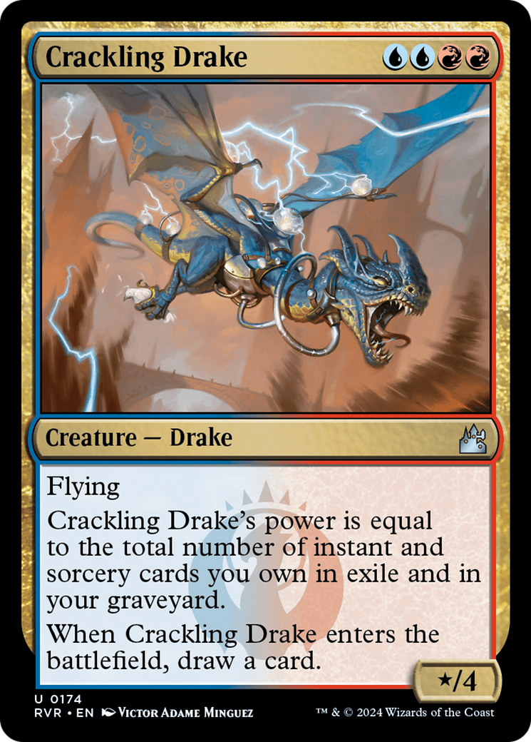 Crackling Drake [Ravnica Remastered] | Dragon's Lair Comics and Fantasy Houston TX