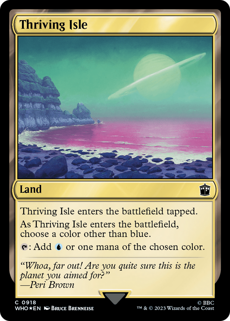 Thriving Isle (Surge Foil) [Doctor Who] | Dragon's Lair Comics and Fantasy Houston TX
