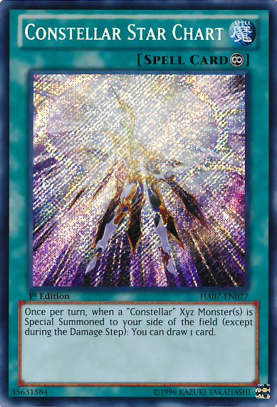 Constellar Star Chart [HA07-EN027] Secret Rare | Dragon's Lair Comics and Fantasy Houston TX