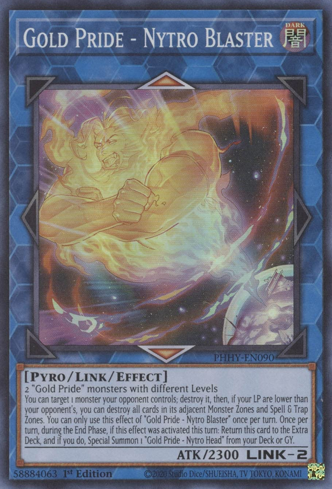 Gold Pride - Nytro Blaster [PHHY-EN090] Super Rare | Dragon's Lair Comics and Fantasy Houston TX