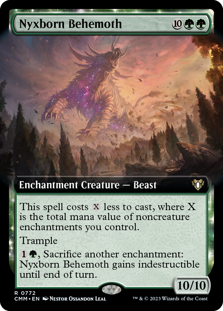 Nyxborn Behemoth (Extended Art) [Commander Masters] | Dragon's Lair Comics and Fantasy Houston TX