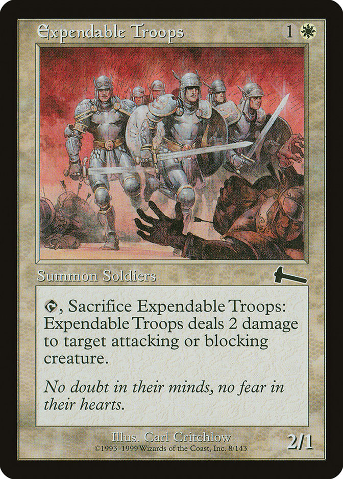 Expendable Troops [Urza's Legacy] | Dragon's Lair Comics and Fantasy Houston TX
