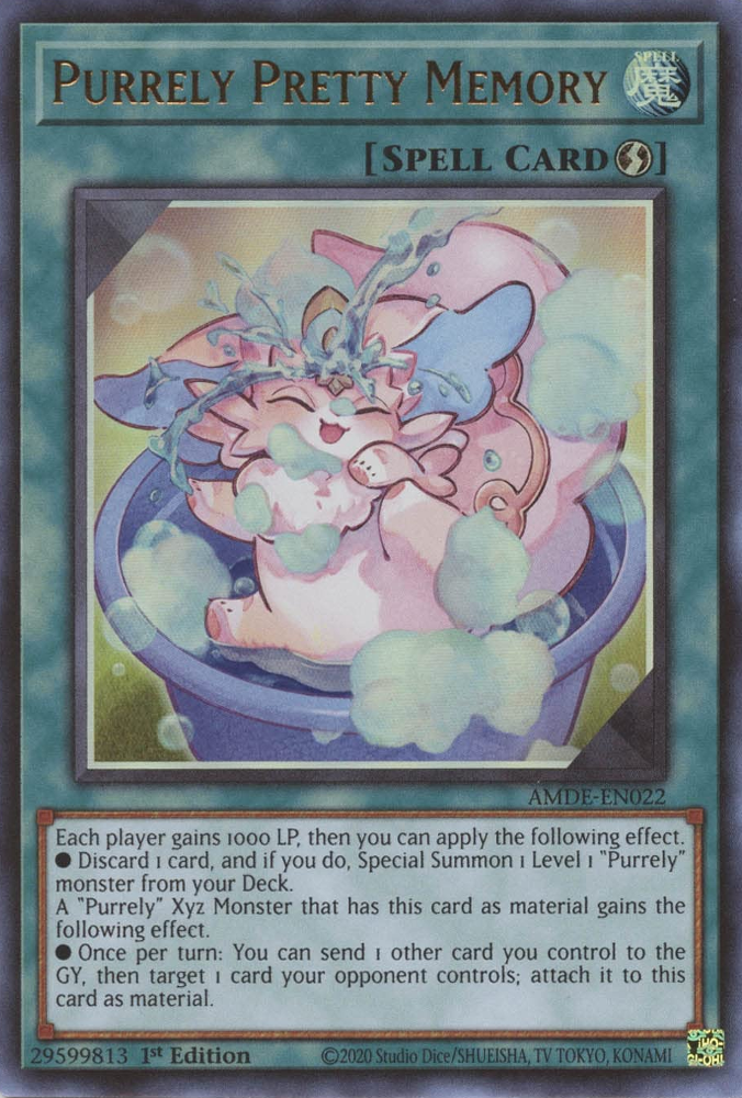 Purrely Pretty Memory [AMDE-EN022] Ultra Rare | Dragon's Lair Comics and Fantasy Houston TX