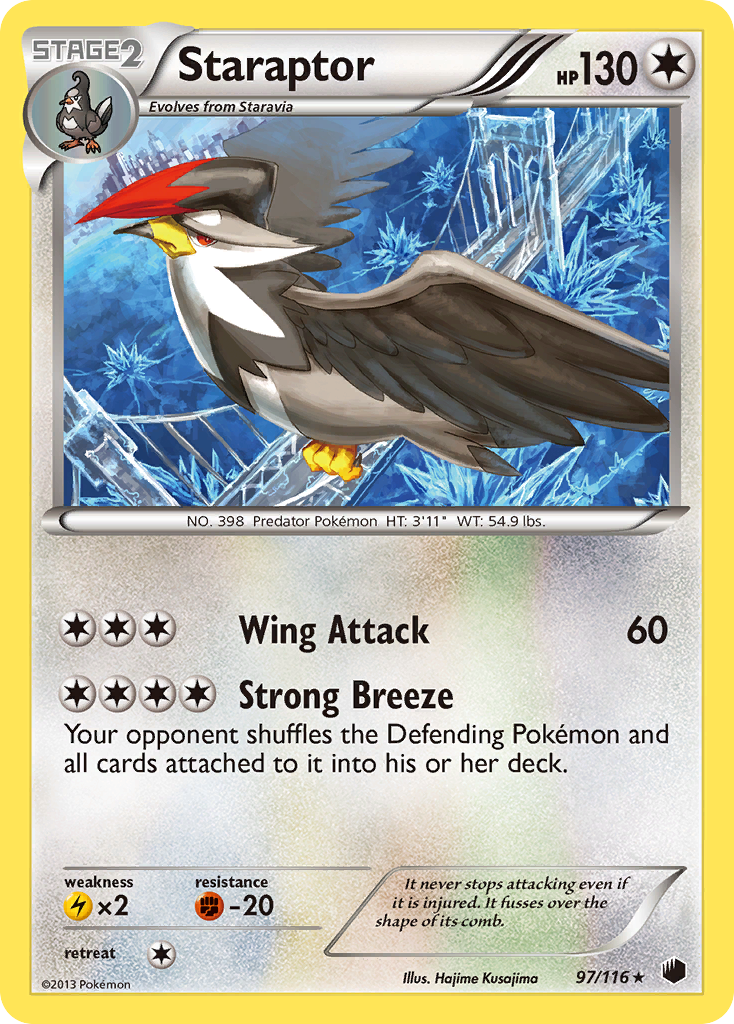 Staraptor (97/116) [Black & White: Plasma Freeze] | Dragon's Lair Comics and Fantasy Houston TX