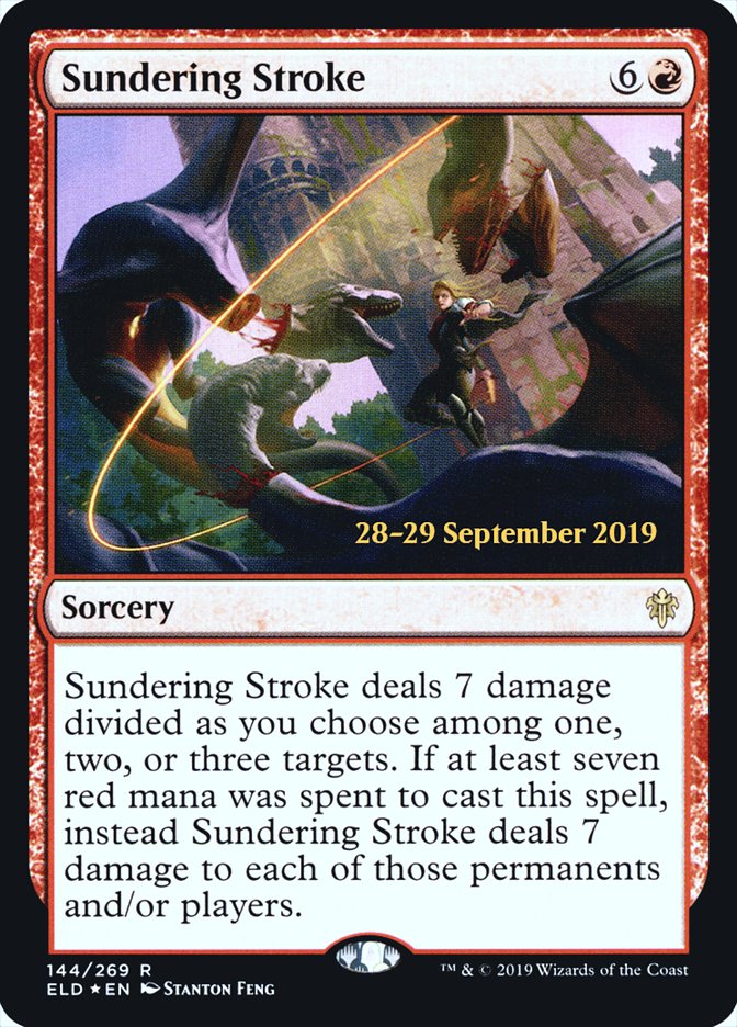 Sundering Stroke [Throne of Eldraine Prerelease Promos] | Dragon's Lair Comics and Fantasy Houston TX
