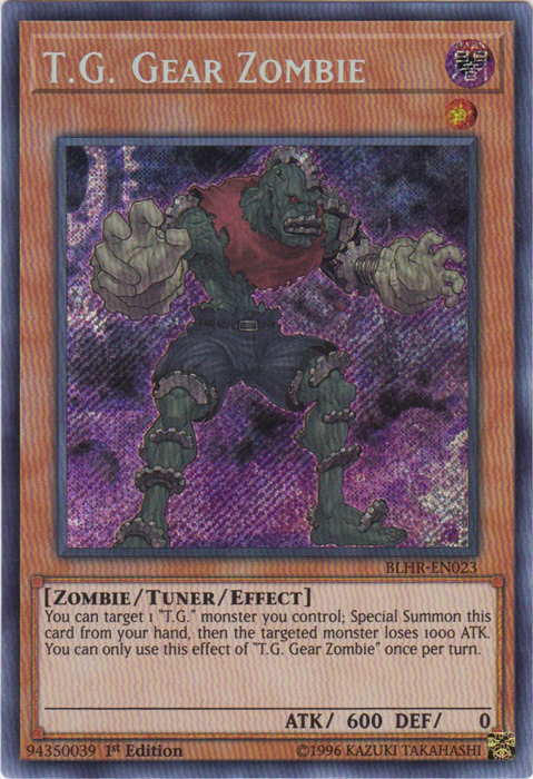 T.G. Gear Zombie [BLHR-EN023] Secret Rare | Dragon's Lair Comics and Fantasy Houston TX