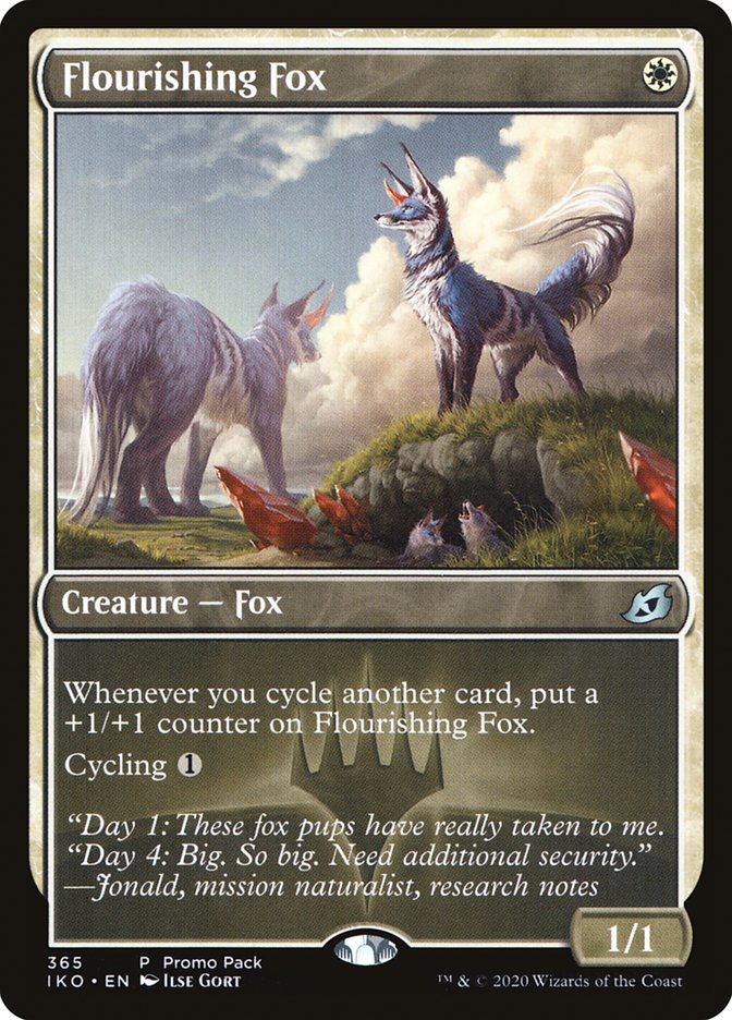 Flourishing Fox (Promo Pack) [Ikoria: Lair of Behemoths Promos] | Dragon's Lair Comics and Fantasy Houston TX