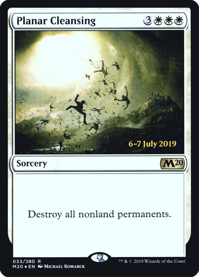 Planar Cleansing [Core Set 2020 Prerelease Promos] | Dragon's Lair Comics and Fantasy Houston TX