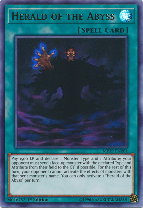 Herald of the Abyss [MP19-EN201] Ultra Rare | Dragon's Lair Comics and Fantasy Houston TX
