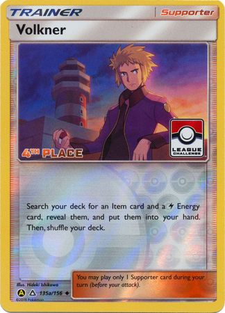 Volkner (135a/156) (League Challenge 4th Place) [Sun & Moon: Ultra Prism] | Dragon's Lair Comics and Fantasy Houston TX