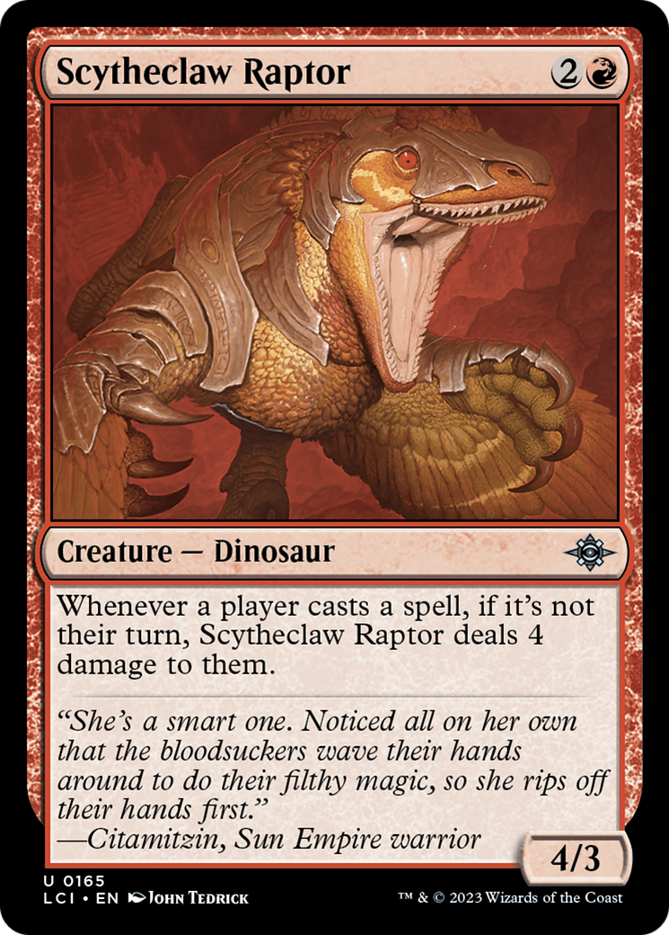 Scytheclaw Raptor [The Lost Caverns of Ixalan] | Dragon's Lair Comics and Fantasy Houston TX