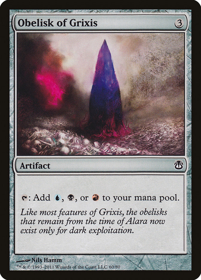 Obelisk of Grixis [Duel Decks: Ajani vs. Nicol Bolas] | Dragon's Lair Comics and Fantasy Houston TX