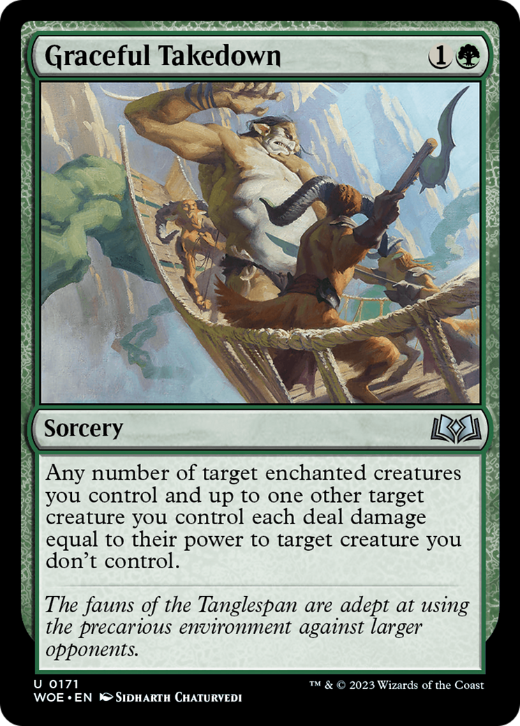 Graceful Takedown [Wilds of Eldraine] | Dragon's Lair Comics and Fantasy Houston TX