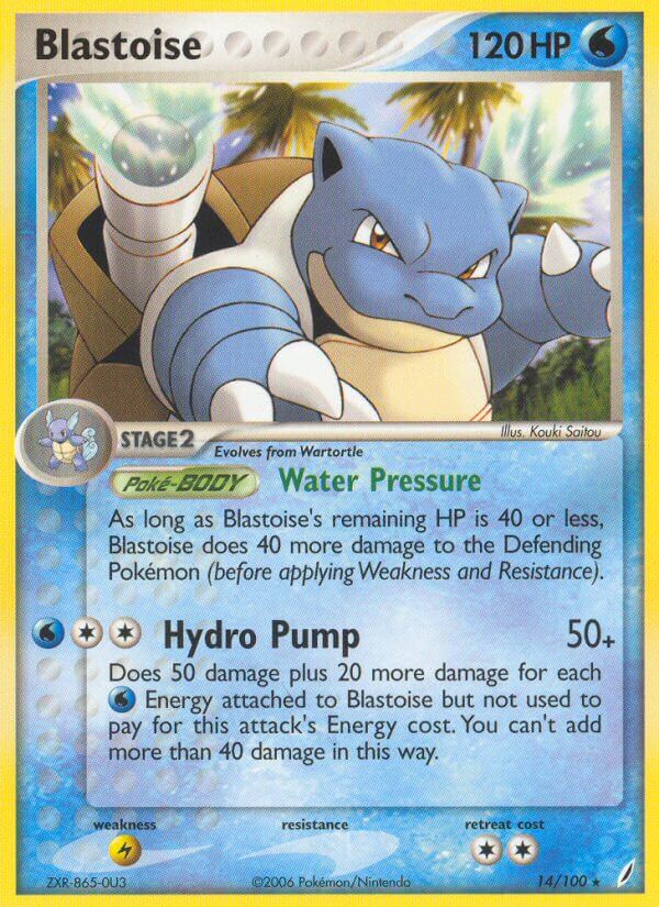Blastoise (14/100) (Theme Deck Exclusive) [EX: Crystal Guardians] | Dragon's Lair Comics and Fantasy Houston TX