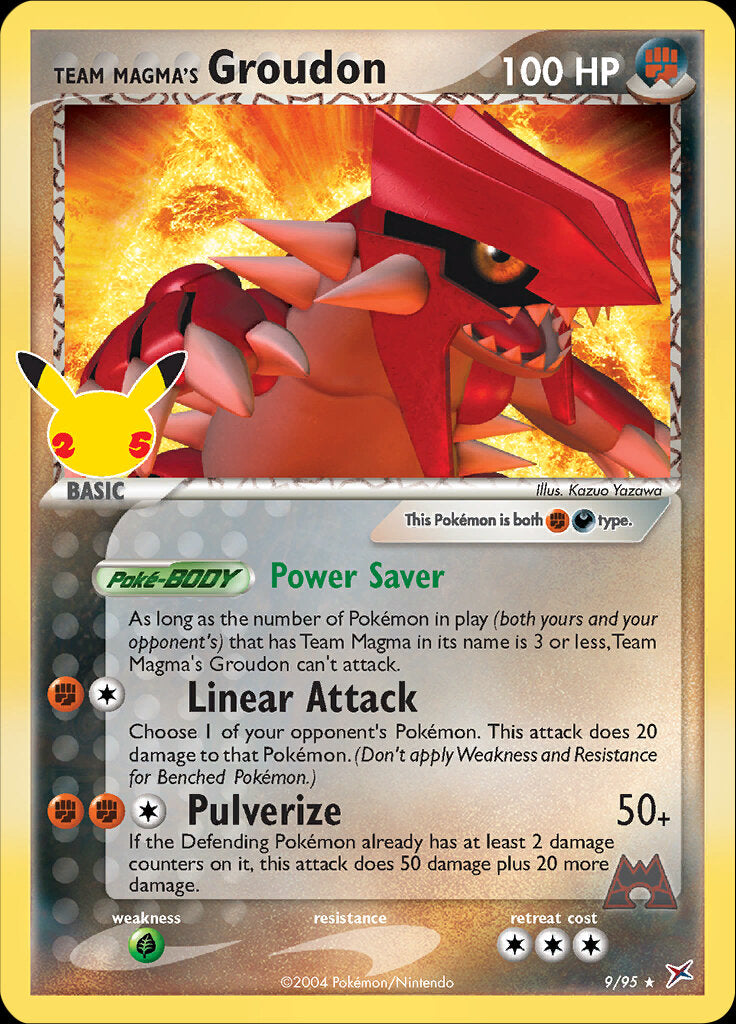 Team Magma's Groudon (9/95) [Celebrations: 25th Anniversary - Classic Collection] | Dragon's Lair Comics and Fantasy Houston TX