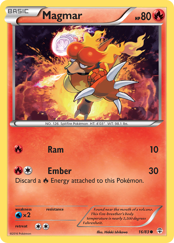 Magmar (16/83) [XY: Generations] | Dragon's Lair Comics and Fantasy Houston TX
