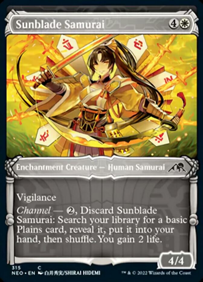 Sunblade Samurai (Showcase Samurai) [Kamigawa: Neon Dynasty] | Dragon's Lair Comics and Fantasy Houston TX