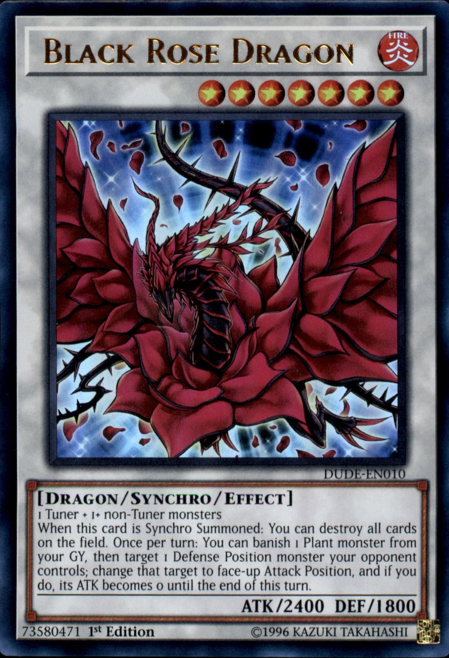 Black Rose Dragon [DUDE-EN010] Ultra Rare | Dragon's Lair Comics and Fantasy Houston TX
