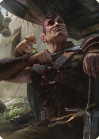 Minsc & Boo, Timeless Heroes Art Card (38) [Commander Legends: Battle for Baldur's Gate Art Series] | Dragon's Lair Comics and Fantasy Houston TX