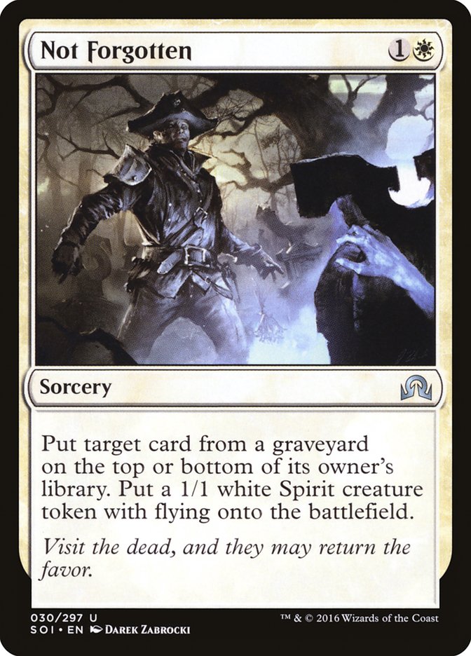 Not Forgotten [Shadows over Innistrad] | Dragon's Lair Comics and Fantasy Houston TX