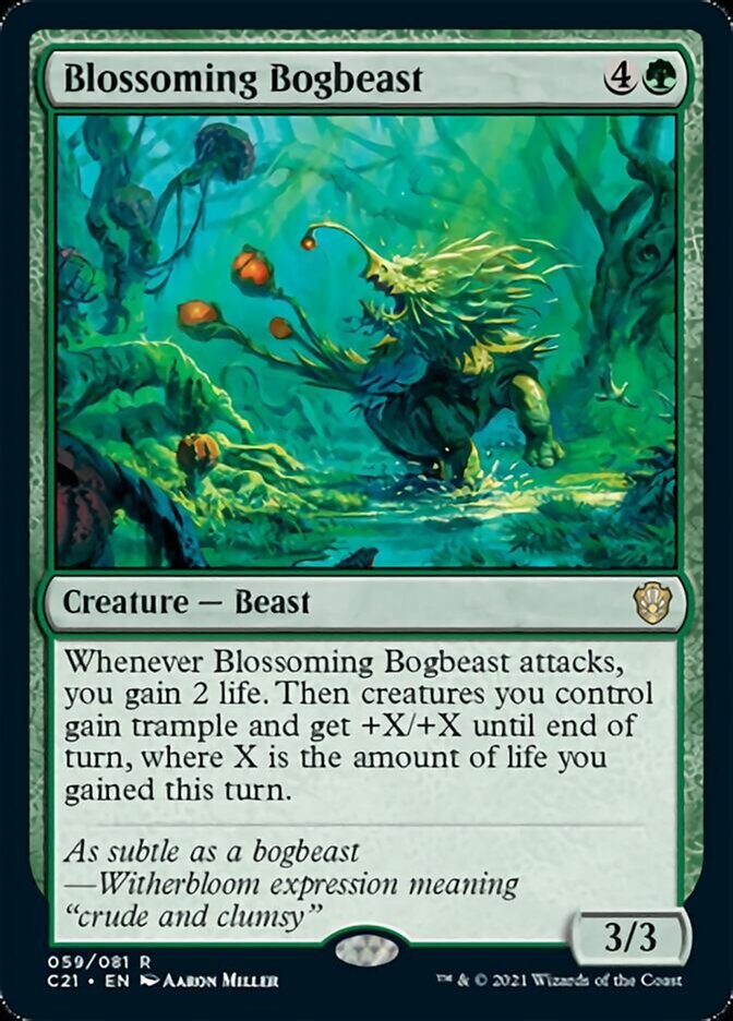 Blossoming Bogbeast [Commander 2021] | Dragon's Lair Comics and Fantasy Houston TX