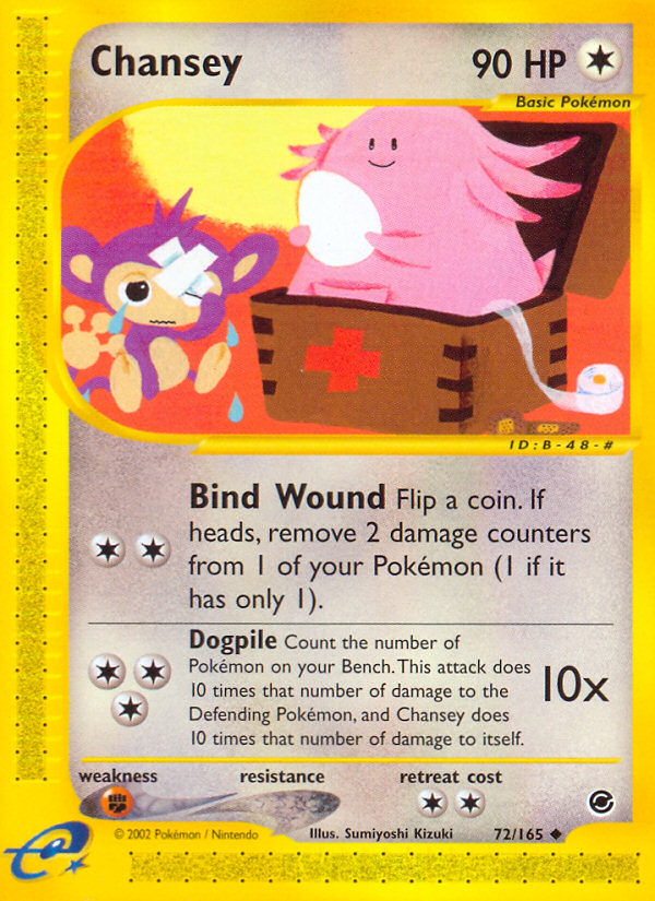 Chansey (72/165) [Expedition: Base Set] | Dragon's Lair Comics and Fantasy Houston TX
