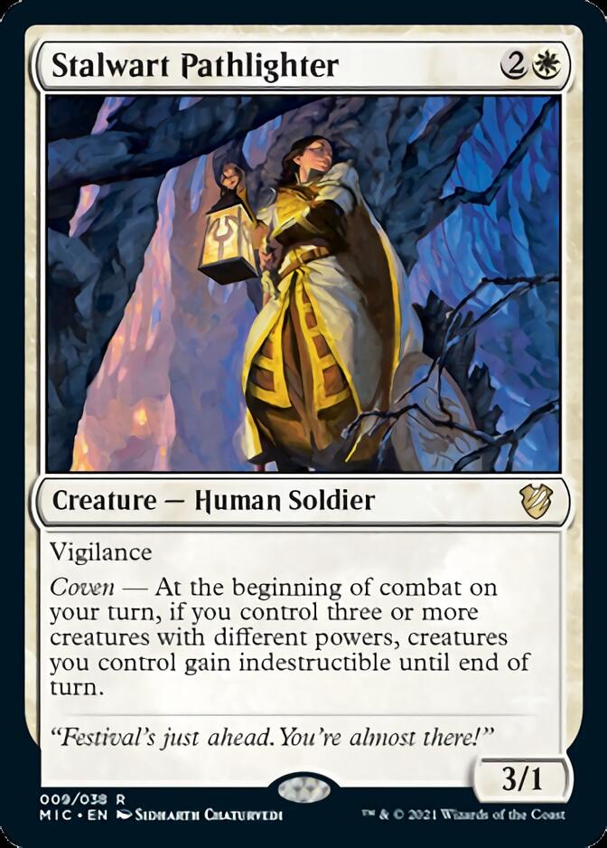Stalwart Pathlighter [Innistrad: Midnight Hunt Commander] | Dragon's Lair Comics and Fantasy Houston TX