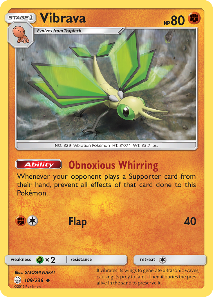 Vibrava (109/236) [Sun & Moon: Cosmic Eclipse] | Dragon's Lair Comics and Fantasy Houston TX