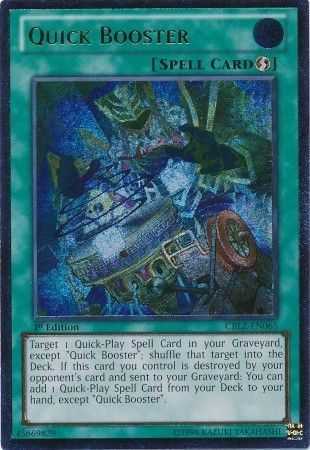 Quick Booster [CBLZ-EN065] Ultimate Rare | Dragon's Lair Comics and Fantasy Houston TX