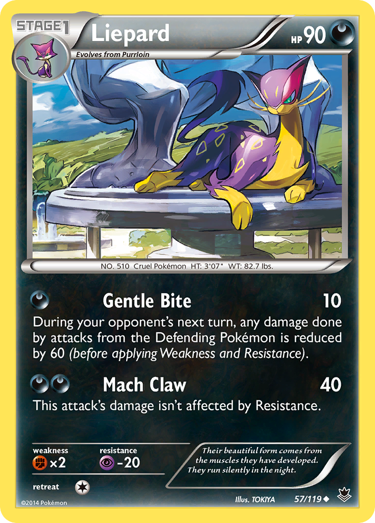 Liepard (57/119) [XY: Phantom Forces] | Dragon's Lair Comics and Fantasy Houston TX