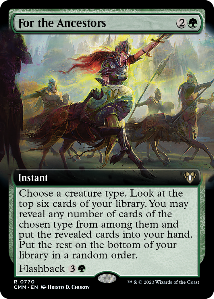 For the Ancestors (Extended Art) [Commander Masters] | Dragon's Lair Comics and Fantasy Houston TX