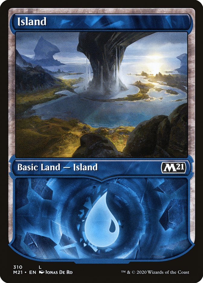 Island (310) (Showcase) [Core Set 2021] | Dragon's Lair Comics and Fantasy Houston TX