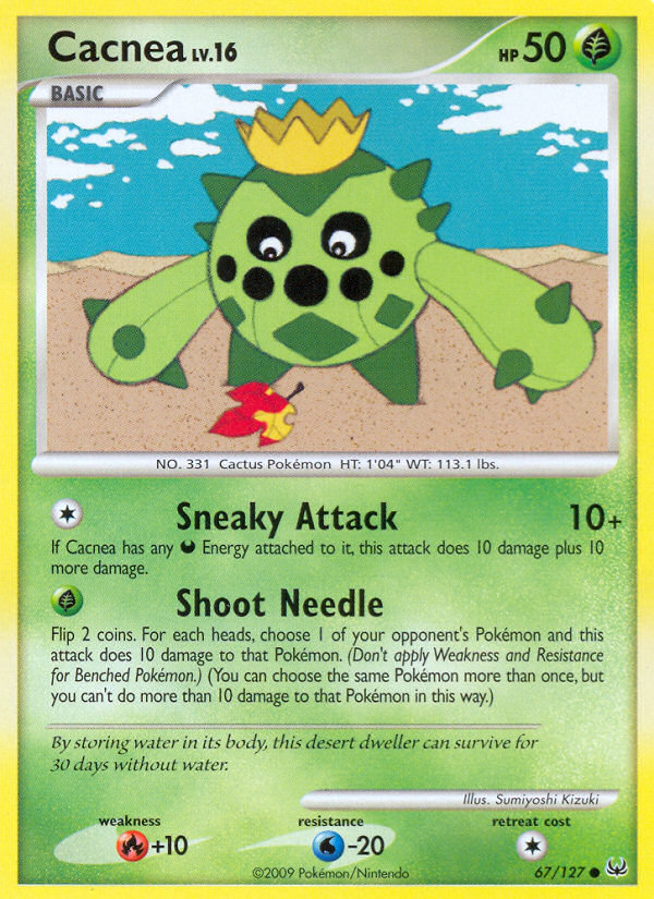 Cacnea (67/127) [Platinum: Base Set] | Dragon's Lair Comics and Fantasy Houston TX