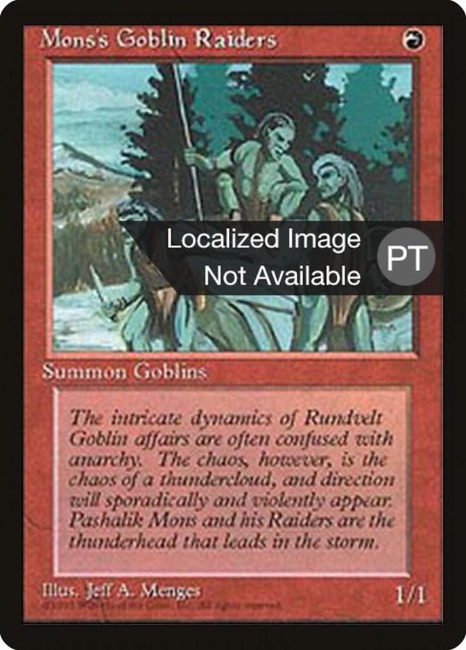 Mons's Goblin Raiders [Fourth Edition (Foreign Black Border)] | Dragon's Lair Comics and Fantasy Houston TX