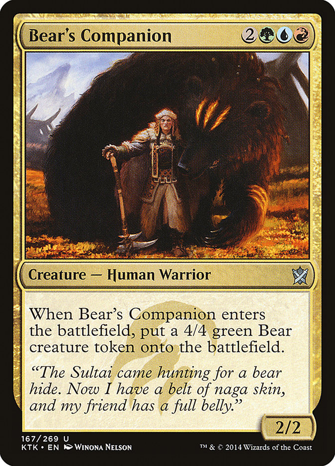 Bear's Companion [Khans of Tarkir] | Dragon's Lair Comics and Fantasy Houston TX