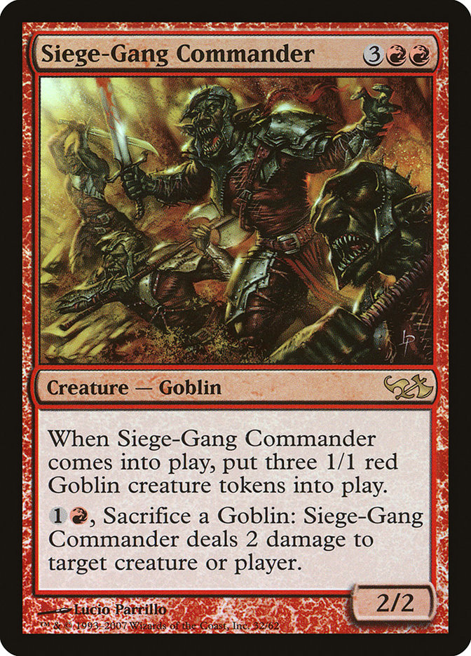 Siege-Gang Commander [Duel Decks: Elves vs. Goblins] | Dragon's Lair Comics and Fantasy Houston TX