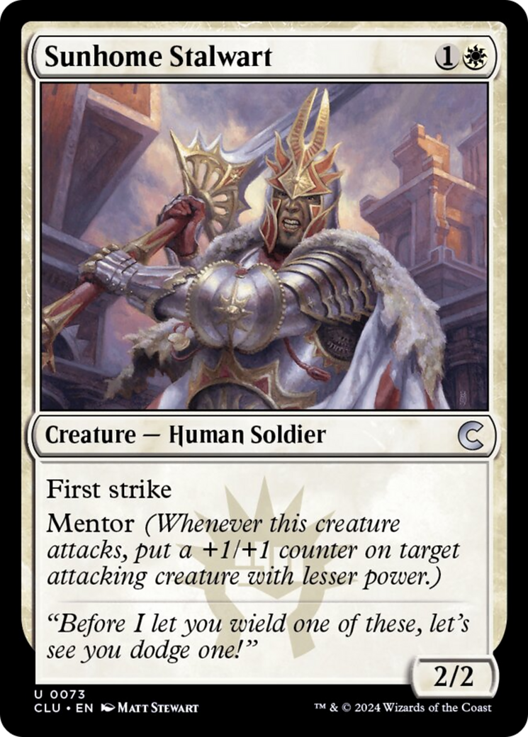Sunhome Stalwart [Ravnica: Clue Edition] | Dragon's Lair Comics and Fantasy Houston TX