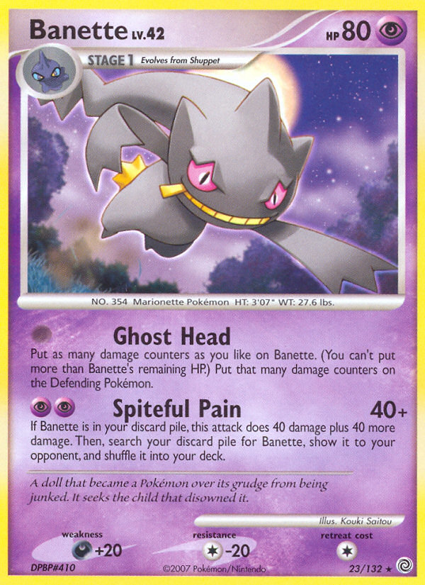 Banette (23/132) [Diamond & Pearl: Secret Wonders] | Dragon's Lair Comics and Fantasy Houston TX