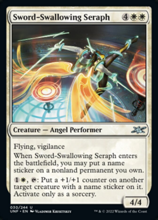 Sword-Swallowing Seraph [Unfinity] | Dragon's Lair Comics and Fantasy Houston TX
