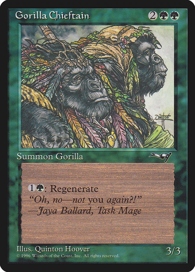 Gorilla Chieftain (Two Gorilla Art) [Alliances] | Dragon's Lair Comics and Fantasy Houston TX