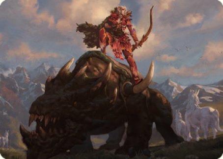 Meria's Outrider Art Card [Dominaria United Art Series] | Dragon's Lair Comics and Fantasy Houston TX