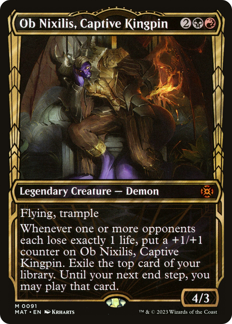 Ob Nixilis, Captive Kingpin (Showcase) [March of the Machine: The Aftermath] | Dragon's Lair Comics and Fantasy Houston TX