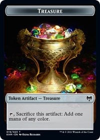 Treasure // Icy Manalith Double-Sided Token [Kaldheim Tokens] | Dragon's Lair Comics and Fantasy Houston TX