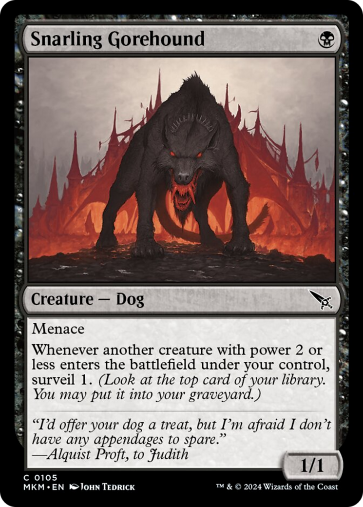 Snarling Gorehound [Murders at Karlov Manor] | Dragon's Lair Comics and Fantasy Houston TX
