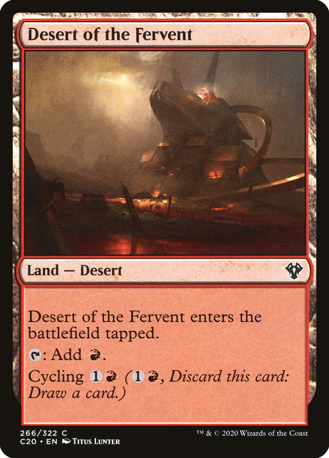 Desert of the Fervent [Commander 2020] | Dragon's Lair Comics and Fantasy Houston TX