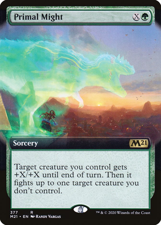 Primal Might (Extended Art) [Core Set 2021] | Dragon's Lair Comics and Fantasy Houston TX