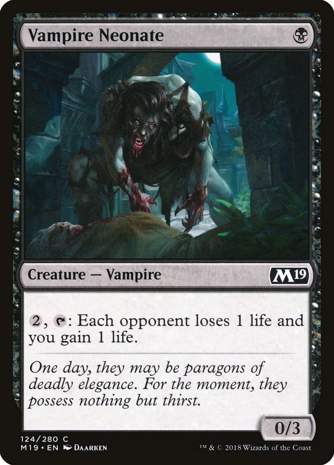 Vampire Neonate [Core Set 2019] | Dragon's Lair Comics and Fantasy Houston TX